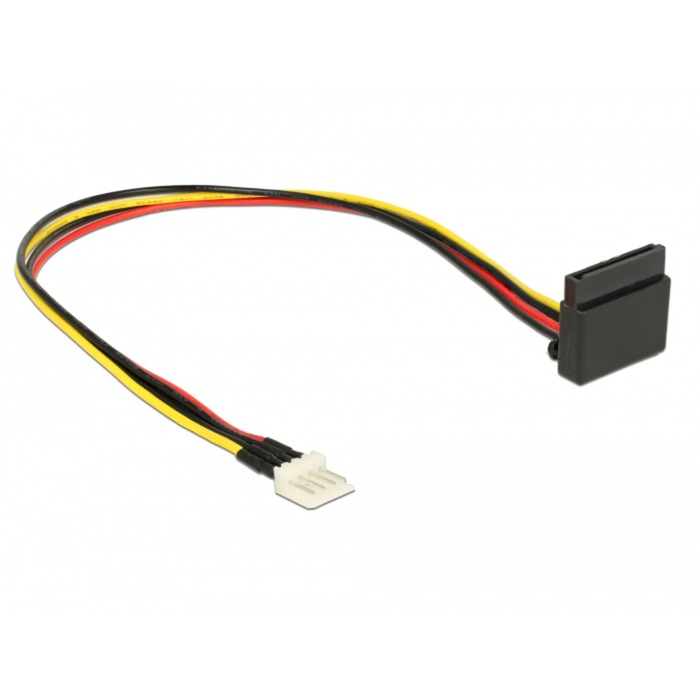 Kabel Power Floppy 4Pin (Stecker) > SATA 15Pin (Buchse) von Delock