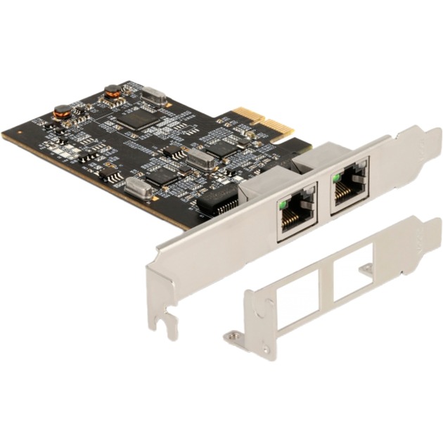 PCI Express x2 Karte auf 2 x RJ45 2,5 Gigabit, LAN-Adapter von Delock