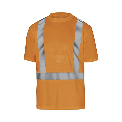 Delta Plus COMETORPT Warnschutz T-Shirt aus Polyester, Neonorange, Größe S von Delta Plus