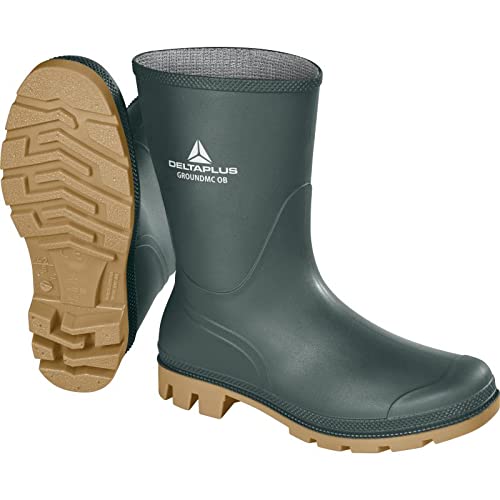 Delta Plus GROMCOBVE37 Groundmc OB SRA Arbeitshalbstiefel - Rutschfest - Farbe: Grün-Beige - Größe: 37 von Delta Plus