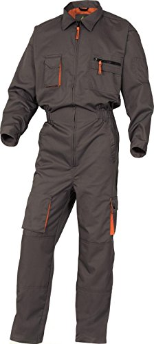 Delta Plus M2COMGR3X Mach2 Arbeitskombination aus Polyester Baumwolle, Grau-Orange, 3XL von Deltaplus