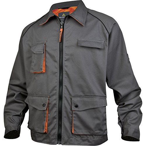 Deltaplus M2VE2GRTM Mach2 Arbeitsjacke Aus Polyester / Baumwolle, Grau-Orange, Größe M von Deltaplus