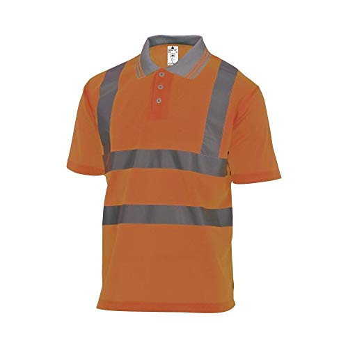 Deltaplus OFFSHORXG Warnschutz Poloshirt Aus Polyester, Neonorange, Größe XL von Deltaplus