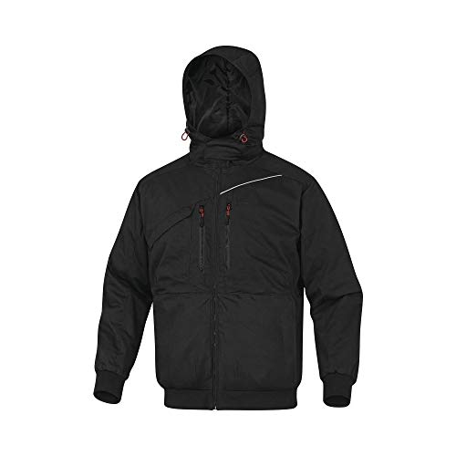 Deltaplus YEMANNRGT Blouson Aus Ripstop Polyester/Baumwolle, Schwarz, Größe L von Deltaplus