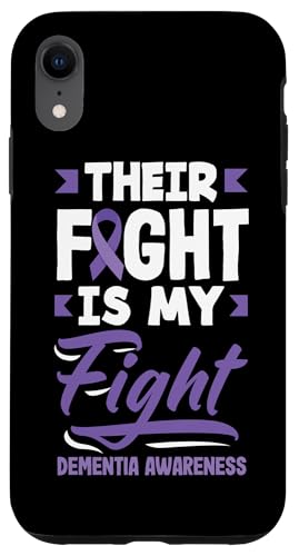 Hülle für iPhone XR Ihr Kampf ist mein Kampf Demenzbewusstsein von Dementia Awareness Apparel, Gifts & Gift Ideas
