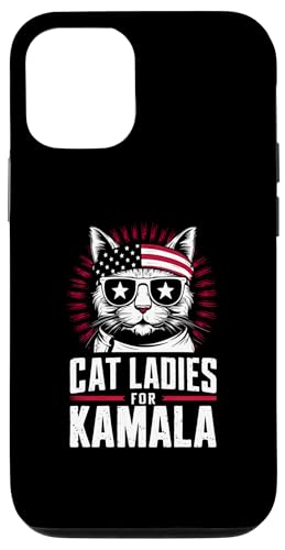 Hülle für iPhone 12/12 Pro Kamala Harris 2024 führt die Charge Cat Ladies für Kamala an von Democratic Dreams Harris Walz Election 2024