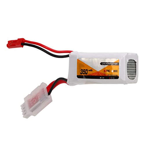 11,1 V Lipo-Akku, JST-Anschluss, 3S1P-Konfiguration, Einfacher Anschluss, 350 MAh RC-Lipo-Akku für Ferngesteuerte Fahrzeuge von Denash