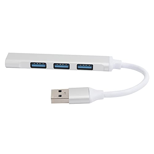 4-Port-USB-3.0-Hub, Tragbarer Plug-and-Play-USB-Hub, Hohe Kompatibilität, Unterstützt Hot-Plugging für Pro, PC für Flash-Laufwerk, Mobile Festplatte von Denash