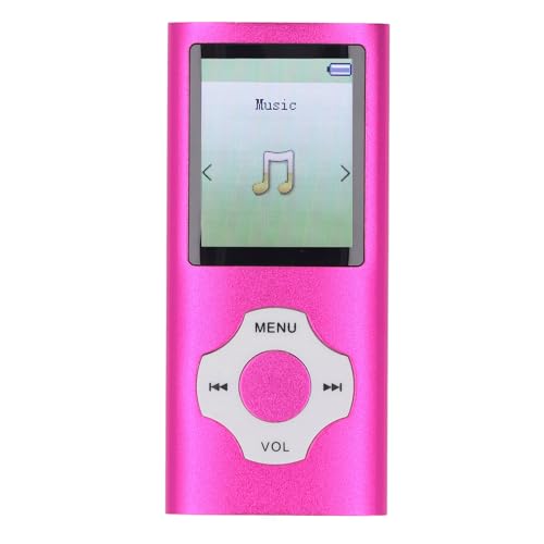 Bluetooth-MP3-Player, 1,8-Zoll-Farbbildschirm, MP3-MP4-Player, Tragbarer Musik-Player, Unterstützt Bis zu 128 GB, Digitaler Musik-Player mit Rauschunterdrückung für Kinder und von Denash