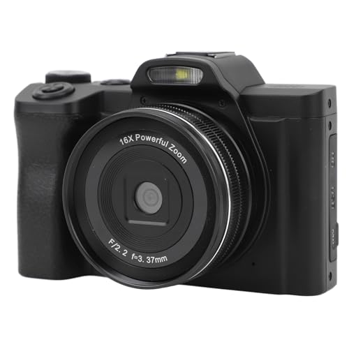 Denash 5K-Digitalkameras für die Fotografie, 48 MP 16-Fach-Digitalzoom-Autofokuskamera mit 3,5-Zoll-Bildschirm, Kompakte Vlogging-Kamera für Reisen von Denash