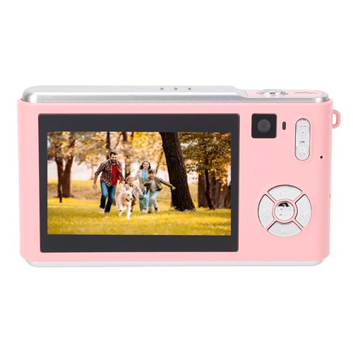 Digitalkamera, HD 1080P 36 MP Vlogging-Kamera 18-facher Digitalzoom-Kamera, Autofokus Retro Kompakte Digitale Point-and-Shoot-Kamera für Videofotografie (PINK) von Denash