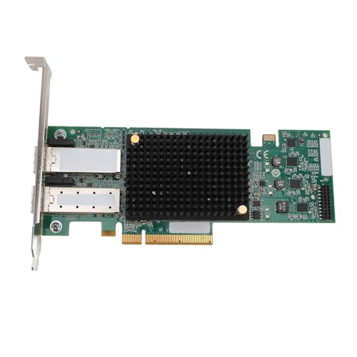 Ethernet-Server-Adapter, 10 G Pro Sekunde Datenübertragung, Dual-SFP+-Port-Netzwerkkartenadapter, Unterstützt Gigabit-Ethernet-Standard, PCI Express X8-Busschnittstelle für Hohe von Denash