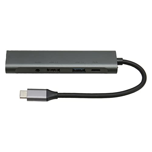 Hub, Schnelllade-USB-Hub-Multiport-Adapter 5 Gbit/s 5-in-1 für Büro für Geschäftsreisen von Denash