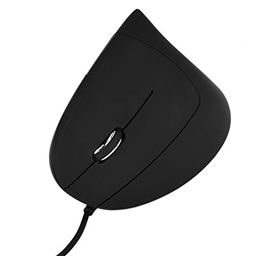 Plug-and-Play-Maus, 1600 DPI Maus für die Linke Hand, Ergonomisch für Gamer, Programmierer, Büroangestellte von Denash