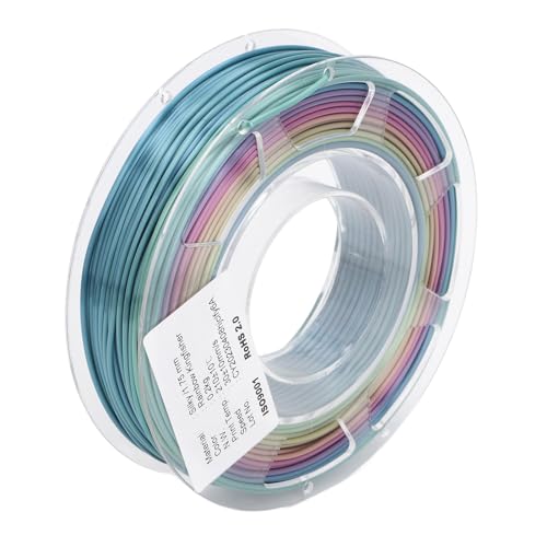 Silk PLA-Filament, Glänzender Farbverlauf, 1,75 Mm, 3D-Drucker-Filament für, 200 G, Gleichmäßiger Druck für FDM-Drucker von Denash