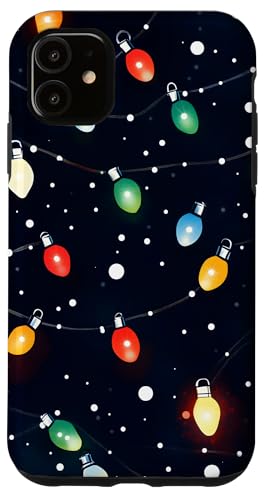 Hülle für iPhone 11 Festliche Weihnachtsbeleuchtung Muster Weihnachten von Dennex Designs