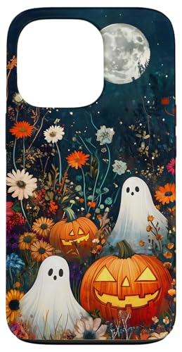 Hülle für iPhone 13 Pro Halloween Kürbis Geist von Dennex Designs