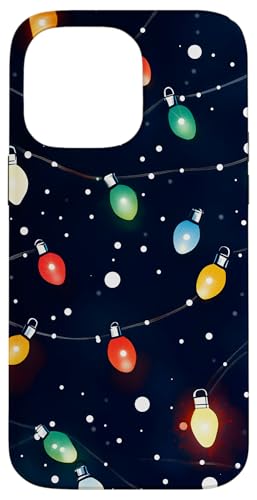 Hülle für iPhone 14 Pro Max Festliche Weihnachtsbeleuchtung Muster Weihnachten von Dennex Designs