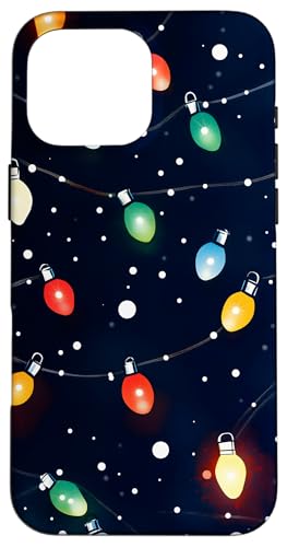 Hülle für iPhone 16 Pro Max Festliche Weihnachtsbeleuchtung Muster Weihnachten von Dennex Designs