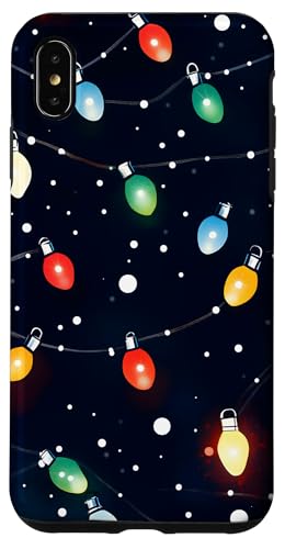 Hülle für iPhone XS Max Festliche Weihnachtsbeleuchtung Muster Weihnachten von Dennex Designs