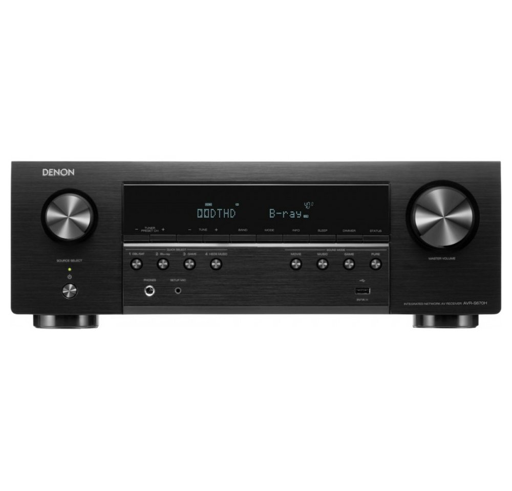 Denon AVR-S670H Klang Effekt - AV-Receiver - schwarz AV-Receiver von Denon