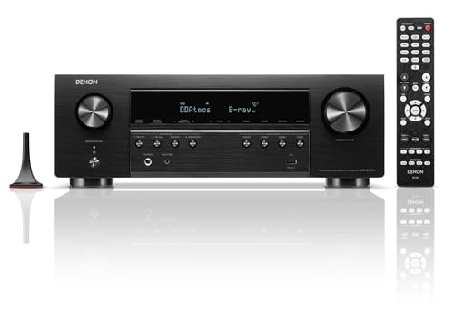 Denon AVR-S770H 7.2-Kanal AV-Receiver mit Dolby Atmos, DTS:X, 6 HDMI Eingänge und 1 Ausgang, 8K HDMI, Bluetooth, WLAN, AirPlay 2, HEOS Multiroom, Alexa kompatibel von Denon