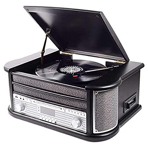 Denver MRD-51 DAB+, FM/AM Radio mit CD-, Kasetten- und Plattenspieler, Holzoptik, Schwarz, 111201210050 Denver MRD-51 DAB+, FM/AM Radio mit CD-, Kasetten- und Plattenspieler, Holzoptik, Schwarz, 111201210050 von Denver