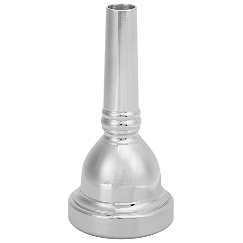 Französisches Horn -Mundstück, 1/2 -Zoll -Durchmesser Standard -Horn -Mundstück für Anfänger und Professionelle Spieler, Kupfer Deep Cup Mund Horn für Tenor Posaune (SILVER) von Depisuta