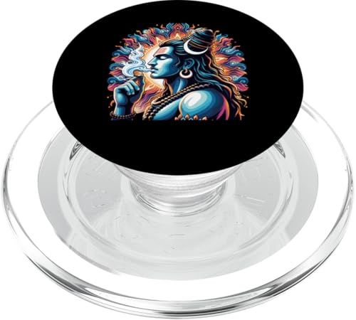 Himalaya-Yogi, Shiva göttliche Kunst, hinduistisches religiöses Symbol PopSockets PopGrip für MagSafe von Desi Attitude