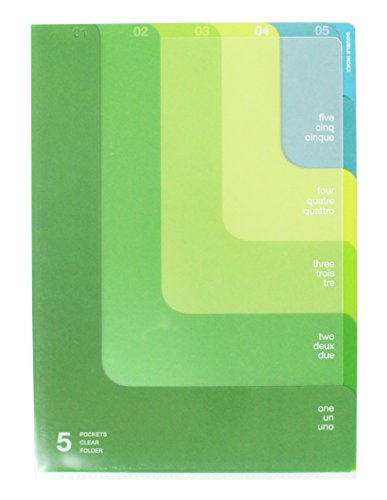 Midori 5 pocket clear holder Two-way design von Designphil