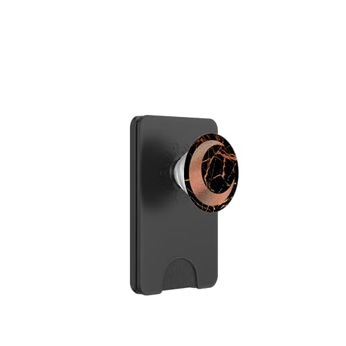 Rose Halbmond Mond Schwarz PopSockets PopGrip: Ausziehbarer Sockel und Griff für Handys/Tablets mit Tauschbarem Top PopSockets PopWallet für MagSafe von Designs for Girls