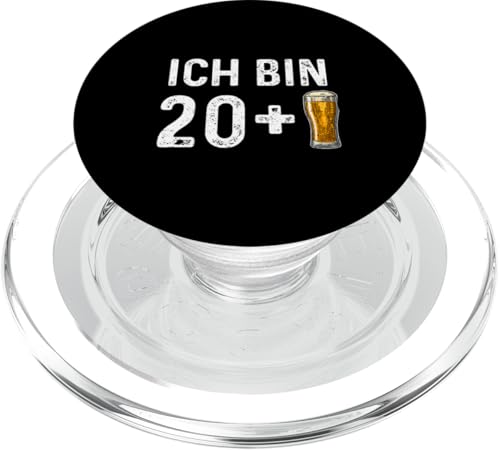 21. Geburtstag: Ich Bin 20+1 Bier - Bier zum 21. Sprüche PopSockets PopGrip für MagSafe von DesignsByJnk5 Geburtstag