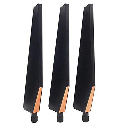 Desikixudy 3 Stück für GT-AC5300 Router Wireless Netzwerkkarte Wireless AP Antenne SMA Omnidirektionale Antenne eine doppelte Frequenz von Desikixudy