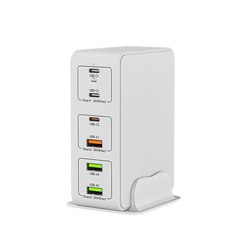 Desikixudy Ladegerät für Mobiltelefon, Multi-Port, USB, Super-Ladekopf, mit EU-Stecker B von Desikixudy