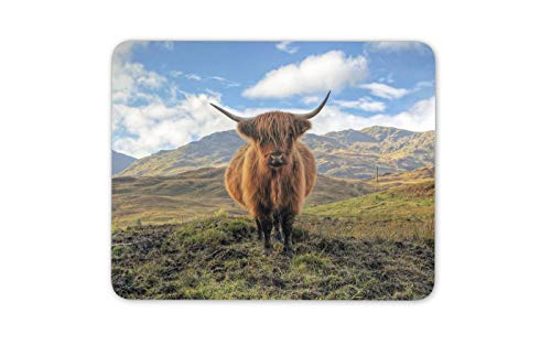 Destination Vinyl Mats Muddy Hochland-Kuh Mauspad Pad - Cattle Bull Schottland Spaß Computer Gift # 15818 von Destination Vinyl Ltd