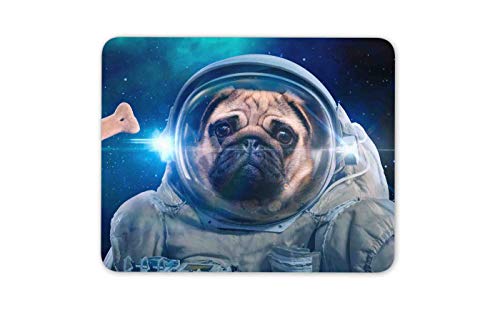 Mops-Astronaut Mauspad Pad - Lustige Hunde Raum Joke Welpen Computer-Geschenk # 15952 von Destination Vinyl Ltd