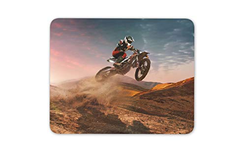 Motocross Fahrrad-Sprung Mauspad Pad - Motorrad-Radfahrer Schmutz Computer-Geschenk # 12452 von Destination Vinyl Ltd