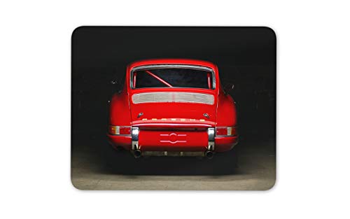 Red Vintage Car Mauspad Pad - Porsche 911 Männer Racing Computer-Geschenk # 12564 von Destination Vinyl Ltd