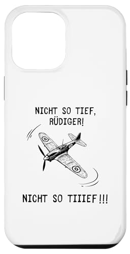 Hülle für iPhone 14 Plus Nicht so Tief Rüdiger! Modellflugzeug Deutsches Meme Weißes von Deutsche Meme Designs by Corez