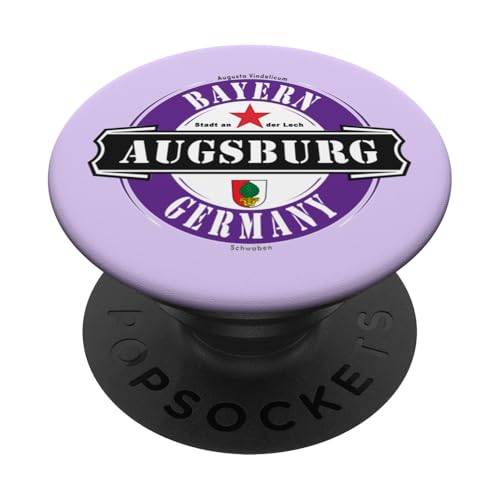 Augsburg Bayern Deutschland City Andenken Touristen Outfit PopSockets Klebender PopGrip von Deutsche Städte - Bayern