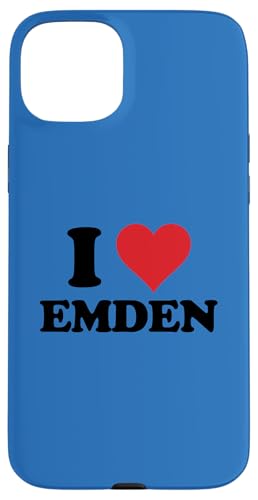 Hülle für iPhone 15 Plus I Heart Emden Germany Love German Souvenir Item von Deutschland Cities Towns Merch Tees And Stuff