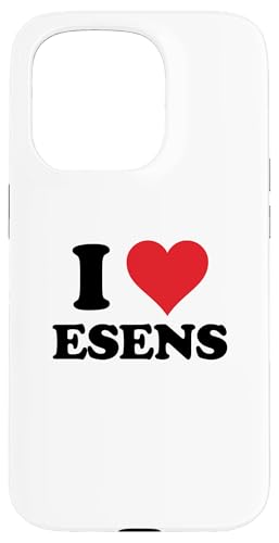 Hülle für iPhone 15 Pro I Heart Esens Germany Love German Souvenir Item von Deutschland Cities Towns Merch Tees And Stuff