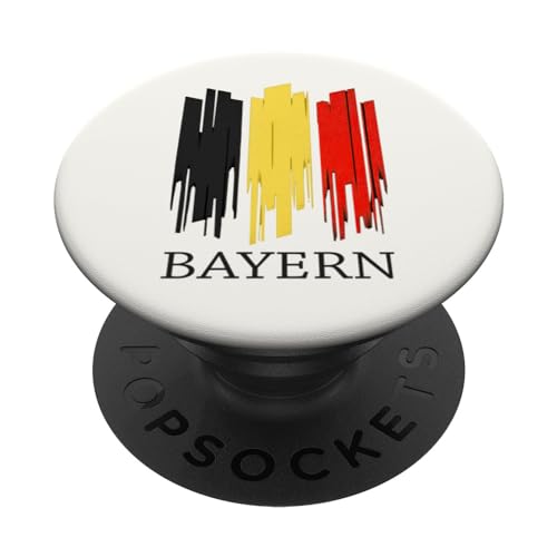 Bayern Deutschland | Bayern Deutschland | Bayern gestreift PopSockets mit austauschbarem PopGrip von Deutschland Souvenir Designs