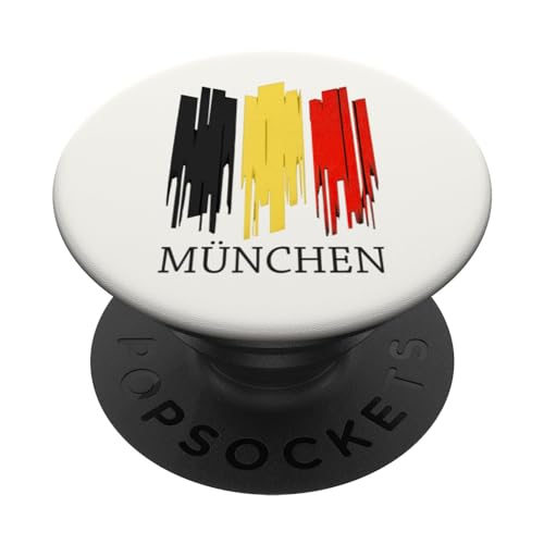 München Deutschland | München Deutschland | München gestreift PopSockets mit austauschbarem PopGrip von Deutschland Souvenir Designs