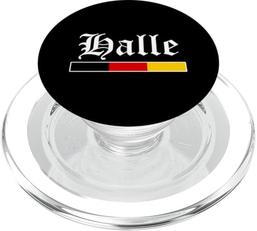 Halle Deutsche Flagge Stadt Souvenir PopSockets PopGrip für MagSafe von Deutschland Souvenirs