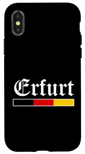 Hülle für iPhone X/XS Erfurt Deutsche Flagge Stadt Souvenir von Deutschland Souvenirs