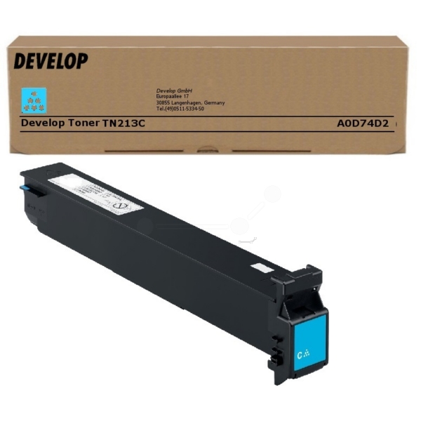 Original Develop A0D74D2 / TN213C Toner cyan von Develop