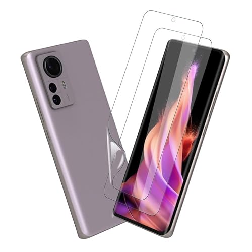 Devgoed [2 Stück] für Folie Xiaomi 12 Weich TPU Glasschutzfolie, Splitterfrei Displayschutz Xiaomi 12X Schutzfolie, HD-Klar Ultrabeständig Displayfolie Xiaomi 12/12X/12S Panzerfolie von Devgoed