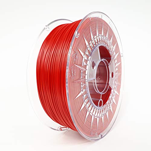 PETG – Red rot 1kg | Devil Design | 1.75mm | 3D Druck Filament | für Anfänger und Fortgeschrittene | Top Haftung | wenig Stringing | leicht zu drucken | verzugsarm und geruchslos von Devil Design