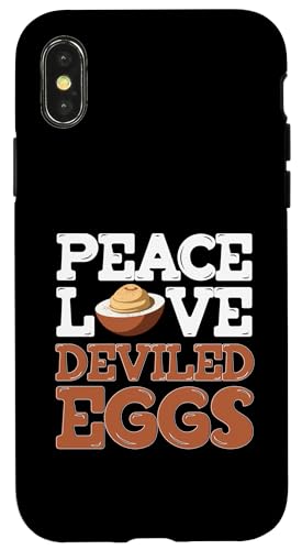 Hülle für iPhone X/XS Ich bin wegen der Deviled Eggs hier von Deviled Egg Gifts